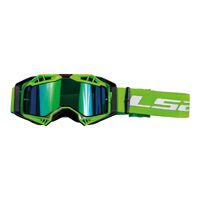 LS2 AURA PRO GOGGLE HV GREEN WITH IRIDIUM LENS #LS260001010009