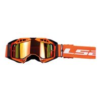 LS2 AURA PRO GOGGLE ORANGE WITH IRIDIUM LENS #LS260001010010