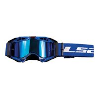 LS2 Aura Pro Google - Blue with Iridium Lens