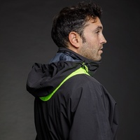 LS2 X-Rain Jacket - Black / Hi-Vis Yellow (ML)