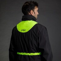 LS2 X-Rain Jacket - Black / Hi-Vis Yellow (XL2XL)