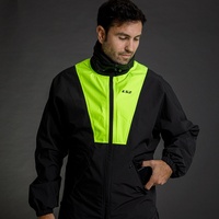 LS2 X-Rain Jacket - Black / Hi-Vis Yellow (3XL5XL)