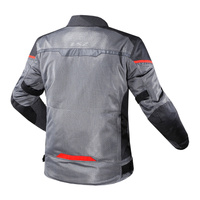 LS2 Riva Men's Jacket - Black / Dark Grey / Red (5XL)