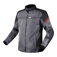 LS2 Riva Men's Jacket - Black / Dark Grey / Red (L)