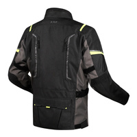 LS2 Narvik Men's Jacket - Grey/Black / Hi-Vis Yellow (M)