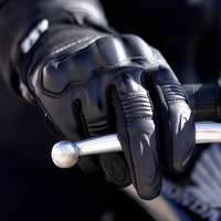 LS2 Octane Men's Waterproof Leather Gloves - Black (3XL)