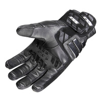 LS2 Octane Men's Waterproof Leather Gloves - Black (XL)