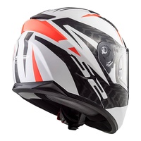 LS2 FF320 Stream Evo Commander Helmet - White / Black / Red (M)