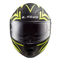 LS2 FF320 Stream Evo Jink Helmet - Matte Black / Hi-Vis (2XL)