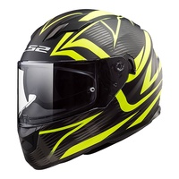 LS2 FF320 Stream Evo Jink Helmet - Matte Black / Hi-Vis (XL)