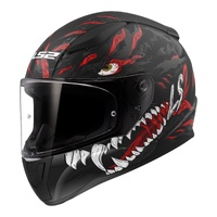 LS2 FF353 Rapid II (2XL) Kaiju - Matte Black / Red / White 06