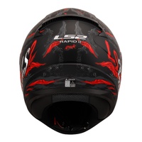 LS2 FF353 Rapid II (M) Kaiju - Matte Black / Red / White 06