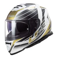 LS2 FF800 Storm Nerve Helmet - White / Gold