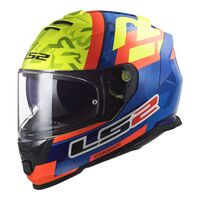 LS2 FF800 Storm Salvador Replica Helmet - Matte Yellow / Blu