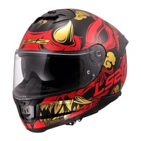LS2 FF808 Stream II Drako Helmet - Black / Red (XL)