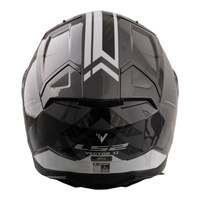 LS2 FF811 Vector II (L) Splitter - Gloss Black / White 06