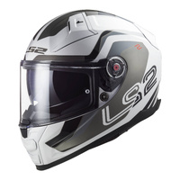LS2 FF811 Vector II (3XL) Metric - White / Titanium / Sil 06