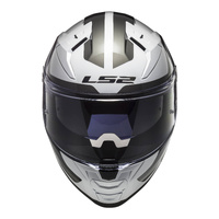 LS2 FF811 Vector II (XS) Metric - White / Titanium / Sil 06