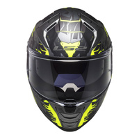 LS2 FF811 Vector II (XL) Techbot - Matte Titanium / Hi-Vis Yellow