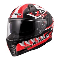 LS2 FF811 Vector II Buntri Helmet - Black / Red (3XL)