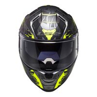 LS2 FF811 Vector II Techbot Helmet - Matte Titanium / Hi-Vis / Yellow (L)