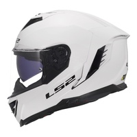 LS2 FF818 Storm III Solid Helmet - Gloss White (M)