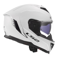 LS2 FF818 Storm III Solid Helmet - Gloss White (XL)