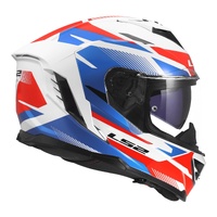 LS2 FF818 Storm III Komai - White / Blue / Red (S)