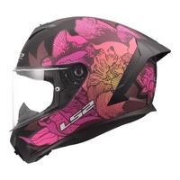 LS2 FF820 Rapid III Poppies II Helmet  Black / Pink (L)