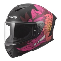 LS2 FF820 Rapid III Poppies II Helmet  Black / Pink (S)