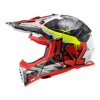 LS2 MX437 Fast Evo (XL) Crusher - Black / Red / Grey