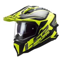 LS2 MX701 Explorer Alter Helmet - Matte Black / Hi-Vis