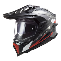 LS2 MX701 Explorer Carbon (L) Frontier - Titanium / Red