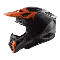 LS2 MX703 X-Force Carbon Helmet Victory Titanium / Orange (M)