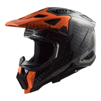 LS2 MX703 X-Force Carbon Helmet Victory Titanium / Orange (XS)