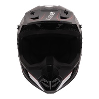 LS2 MX706 COZ Arched Helmet - Black / Silver / Titanium (M)