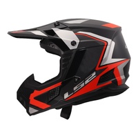 LS2 MX706 COZ Frontier II Helmet - Red / Black / Titanium (M)