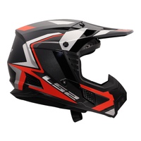 LS2 MX706 COZ Frontier II Helmet - Red / Black / Titanium (S)
