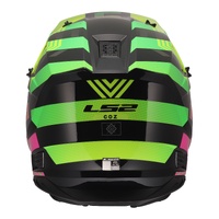 LS2 MX706J COZ Youth Helmet - Chromatic Black / Hi-Vis Pink (S)