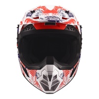 LS2 MX706J COZ Frantasy Youth Helmet - Matte White / Red / Blue (S)