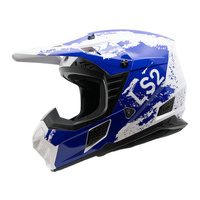 LS2 Junior Off-road Helmet Blue/White Youth MX706J COZ