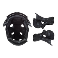LS2 MX470 Subverter Liner/Cheek Pad Set - Black (L)
