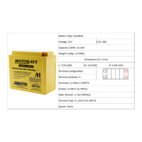 Motobatt Battery Quadflex AGM - MB18U