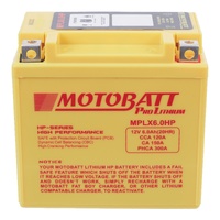MOTOBATT PRO LITHIUM BATTERY MPLX6.0HP *10