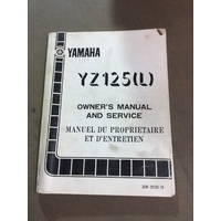 owners & service manual yamaha YZ125 "L" 