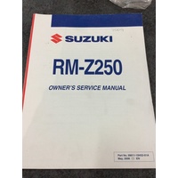 Owners Manual Suzuki RM-Z250 "2008-2009"