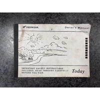 Honda Today Owners Manual 