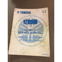owners manual yamaha YZ100"H" vintage 1981
