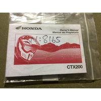 owners manual Honda CTX200 