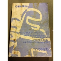 owners manual yamaha YZ450F 